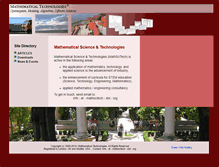 Tablet Screenshot of mathscitech.org